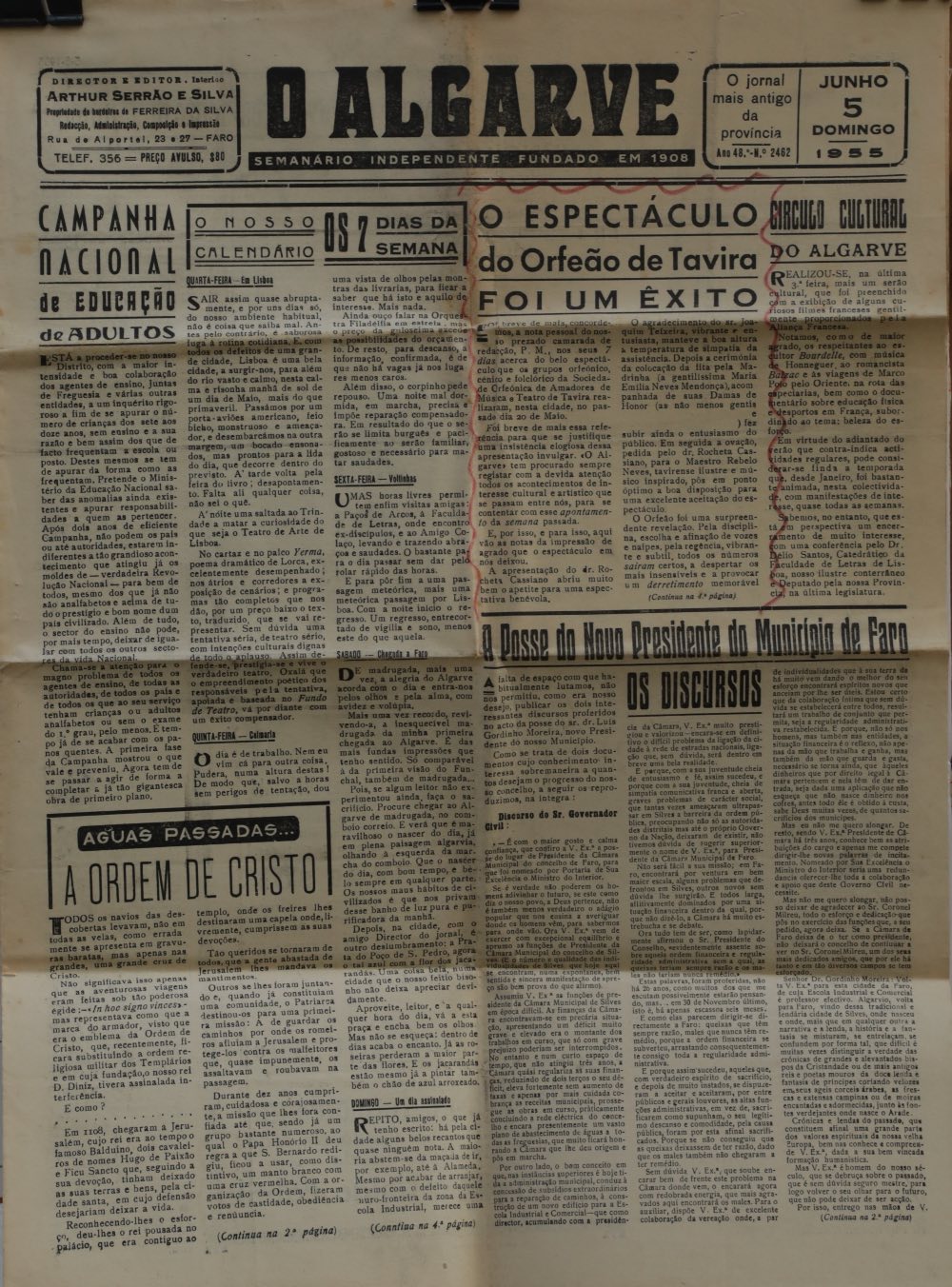 Jornais O Algarve Sebastiao Leiria