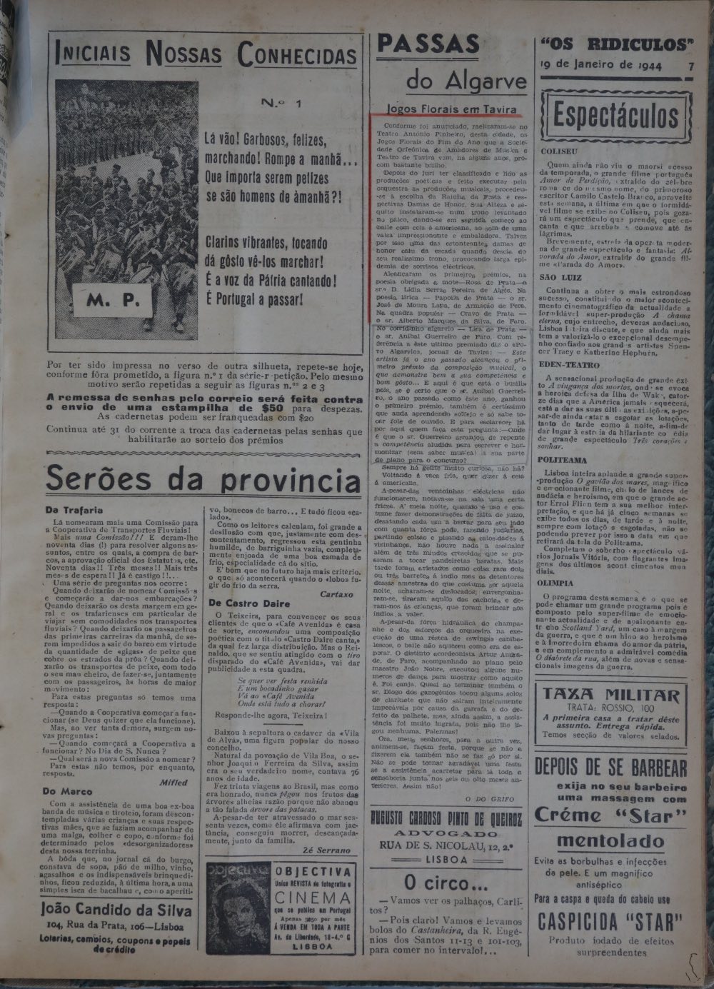 Jornais Passas do Algarve Sebastiao Leiria